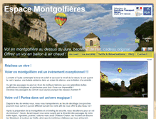 Tablet Screenshot of espace-montgolfieres.com
